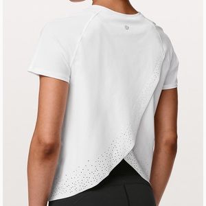 Lululemon Quick Pace Short Sleeve White